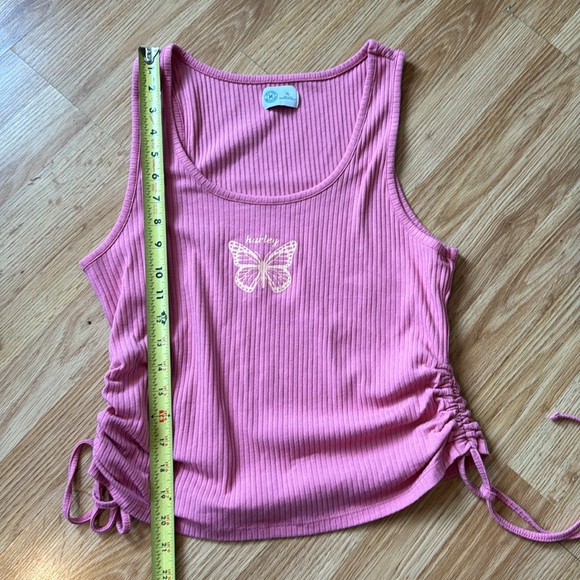 Pink Hurley Butterfly Tank - size XL - Picture 6 of 7